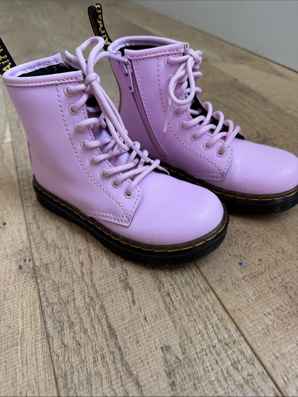 Dr. Martens Kids Lace-Up Combat Boots
